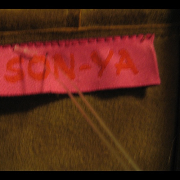 SON-YA Vegan Suede Brown Jacket  size Small - Picture 3 of 5